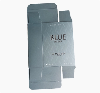 silver foil stamped paper printed box, custom paper box