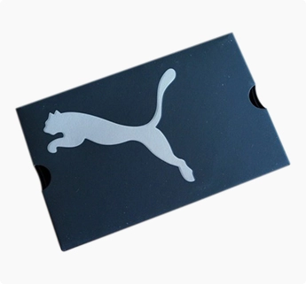 matte black paper printed box with the spot UV logo, custom paper box