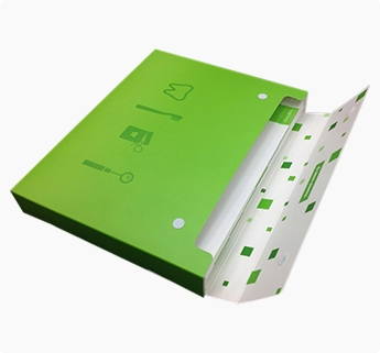 velcro closed paper printed box, custom paper box